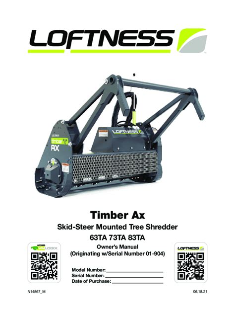 Loftness Timber Ax Hydraulic Skid